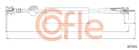 Трос спідометра COFLE S07101