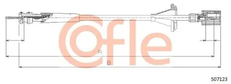 Трос спидометра COFLE S07123