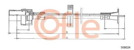 Тросик спідометра COFLE S08024