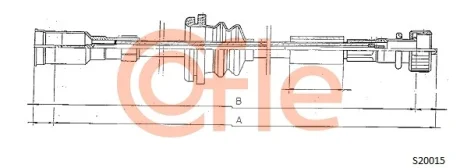 Тросик спідометра COFLE S20015