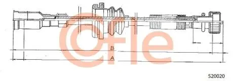 Трос спидометра COFLE S20020