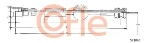 Тросик спідометра COFLE S21040