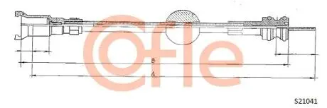 Тросик спідометра COFLE S21041