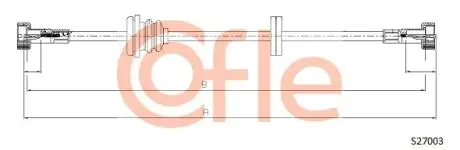 Трос спідометра COFLE S27003