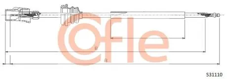 Тросик спідометра COFLE S31110