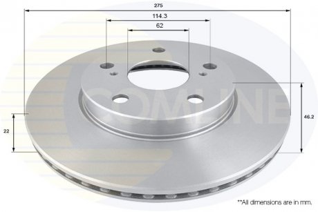 Тормозной диск COMLINE ADC01140V