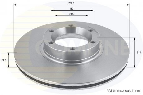 Гальмівний диск COMLINE ADC0263V