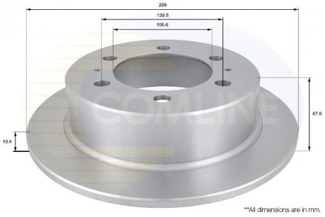 Тормозной диск COMLINE ADC1016 (фото 1)