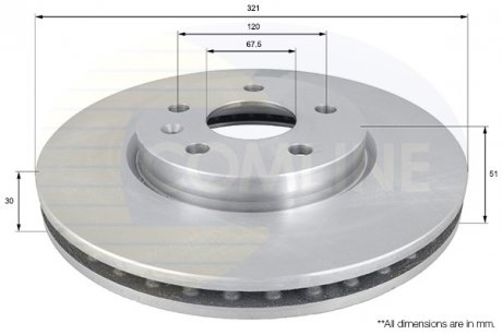 Тормозной диск COMLINE ADC1142V