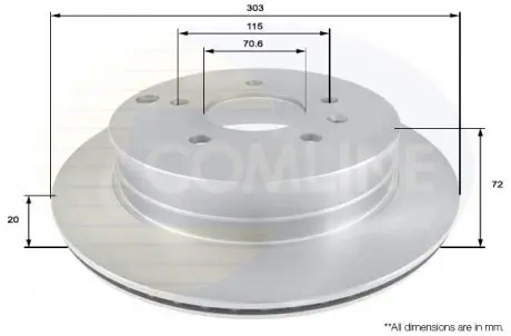 Тормозной диск COMLINE ADC1147V