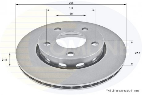 Тормозной диск COMLINE ADC1489V