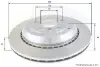 Тормозной диск COMLINE ADC1649V (фото 1)