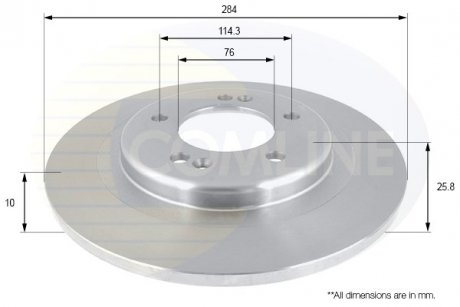 Тормозной диск COMLINE ADC2421 (фото 1)