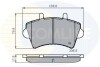 Гальмівні колодки, дискове гальмо (набір) COMLINE CBP01035 (фото 1)