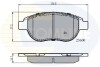 Гальмівні колодки, дискове гальмо (набір) COMLINE CBP01038 (фото 1)