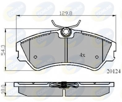 Тормозные колодки, дисковый тормоз.) COMLINE CBP01073