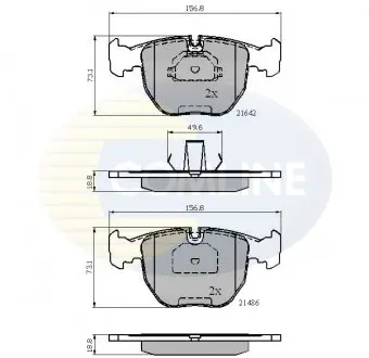 Тормозные колодки, дисковый тормоз.) COMLINE CBP01096