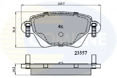 Тормозные колодки, дисковый тормоз.) COMLINE CBP01114