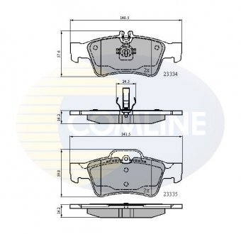 Тормозные колодки, дисковый тормоз.) COMLINE CBP01118