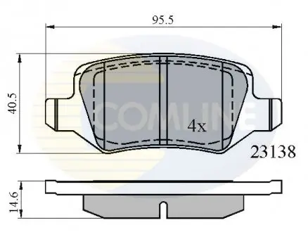 Тормозные колодки, дисковый тормоз.) COMLINE CBP01149