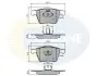 Тормозные колодки, дисковый тормоз.) COMLINE CBP01280 (фото 1)