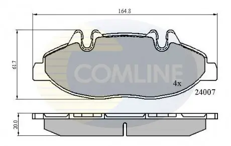Тормозные колодки, дисковый тормоз.) COMLINE CBP01305