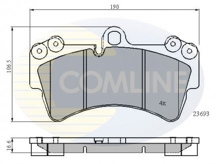 Тормозные колодки, дисковый тормоз.) COMLINE CBP01315