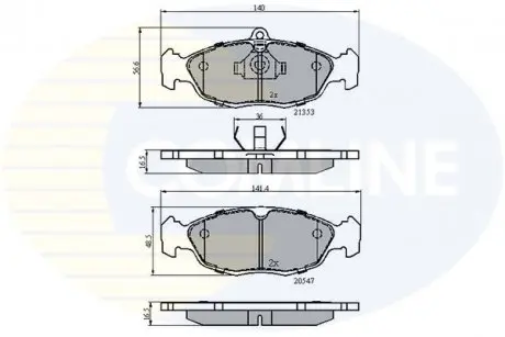Тормозные колодки, дисковый тормоз.) COMLINE CBP0134