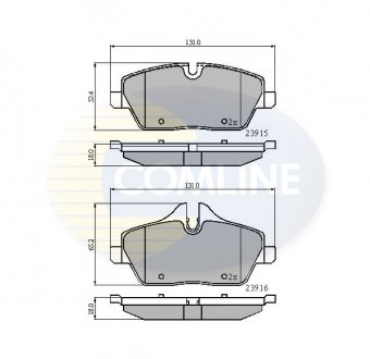 Тормозные колодки, дисковый тормоз.) COMLINE CBP01531