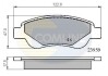 Тормозные колодки, дисковый тормоз.) COMLINE CBP01552 (фото 1)