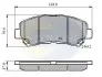 Гальмівні колодки, дискове гальмо (набір) COMLINE CBP01577 (фото 1)