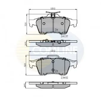 Тормозные колодки, дисковый тормоз.) COMLINE CBP01599