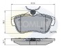 Гальмівні колодки, дискове гальмо (набір) COMLINE CBP01622 (фото 1)