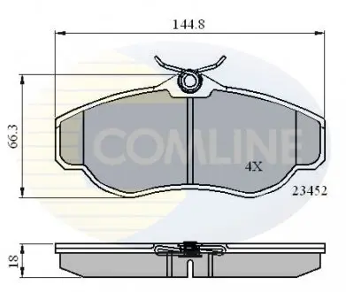Тормозные колодки, дисковый тормоз.) COMLINE CBP0162