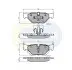 Тормозные колодки, дисковый тормоз.) COMLINE CBP01708 (фото 1)