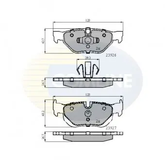 Тормозные колодки, дисковый тормоз.) COMLINE CBP01708