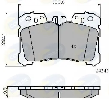 Тормозные колодки, дисковый тормоз.) COMLINE CBP01733