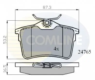 Тормозные колодки, дисковый тормоз.) COMLINE CBP01797