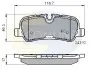 Гальмівні колодки, дискове гальмо (набір) COMLINE CBP02021 (фото 1)