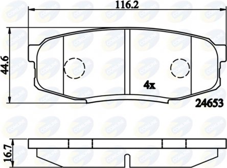 Тормозные колодки.) COMLINE CBP02124