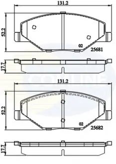 Тормозные колодки.) COMLINE CBP02126