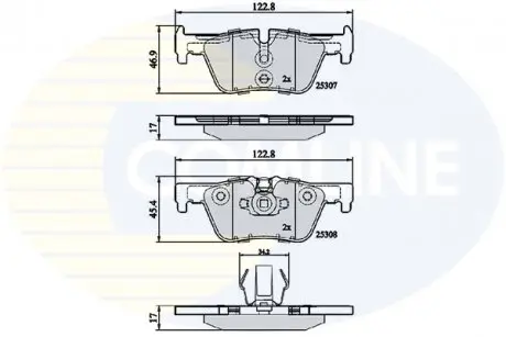 Фото тормозные колодки.) COMLINE CBP02131 Тормозные колодки.) COMLINE CBP02131