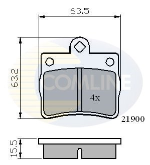 Тормозные колодки, дисковый тормоз.) COMLINE CBP0220