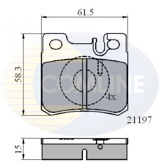 Тормозные колодки, дисковый тормоз.) COMLINE CBP0226