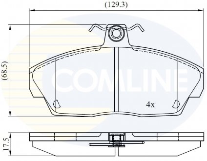 Тормозные колодки, дисковый тормоз.) COMLINE CBP0232