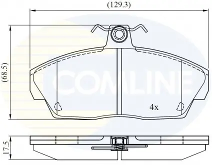 Тормозные колодки, дисковый тормоз.) COMLINE CBP0232