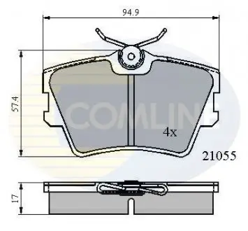 Тормозные колодки, дисковый тормоз.) COMLINE CBP0272