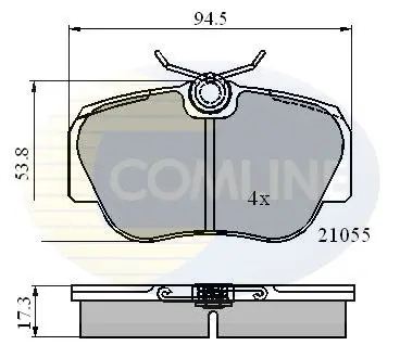 Тормозные колодки, дисковый тормоз.) COMLINE CBP0328