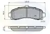 Гальмівні колодки, дискове гальмо (набір) COMLINE CBP0508 (фото 1)