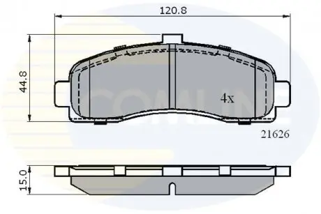 Тормозные колодки, дисковый тормоз.) COMLINE CBP0508